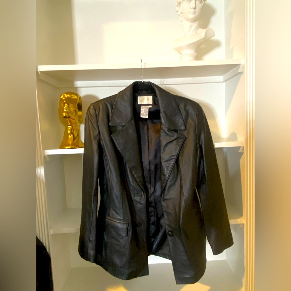 Tailored Womens Leather Blazer